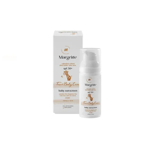 کرم ضدآفتاب کودک SPF50 حجم 50 میل مارگریت