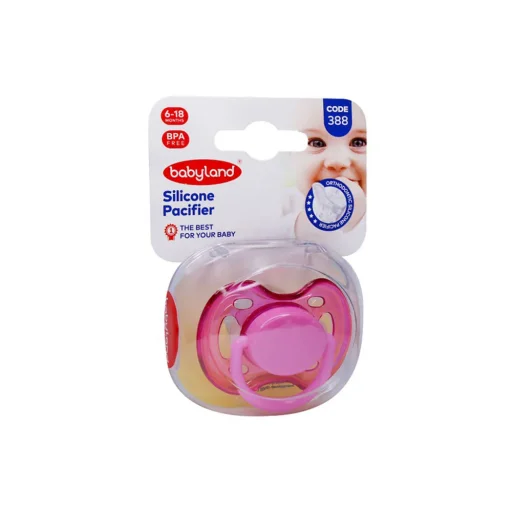 پستانک النا PP ارتودنسی رنگی سایز 2 قاب کریستالی بی بی لند