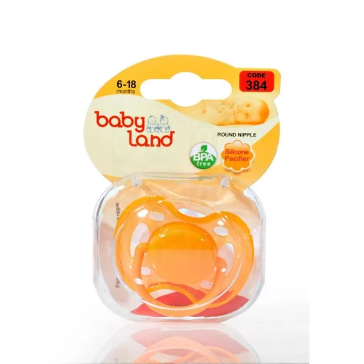 پستانک النا PC فندوقی شفاف سایز 2 قاب کریستالی بی بی لند