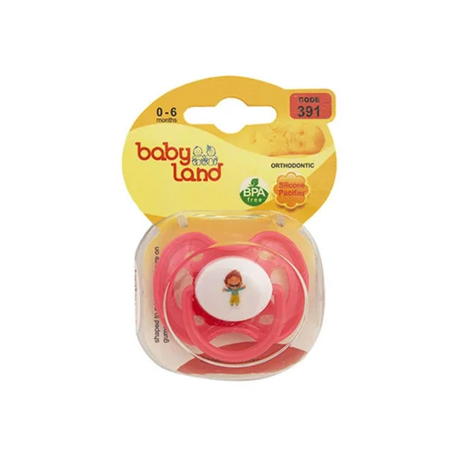 پستانک النا PP ارتودنسی رنگی سایز 1 قاب کریستالی بی بی لند