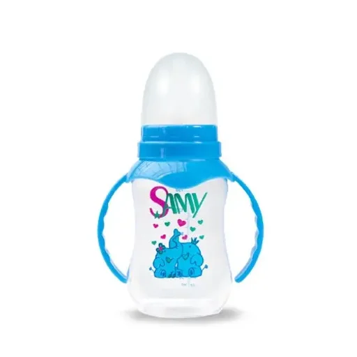 شیشه شیر دستهدار حجم 150 میل سامی