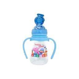 شیرخوری PP دسته دار کلاسیک عروسکی اردک فندقی آبی حجم 150 میل بی بی لند