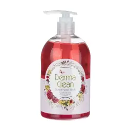 مایع دستشویی شفاف حاوی عصاره عناب و کاملیا حجم 500 میل درماکلین