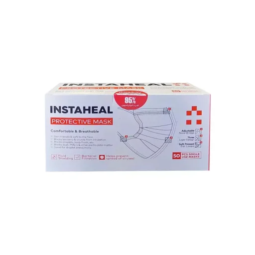 ماسک تنفسی رنگی سه لایه 50 عددی اینستاهیل
