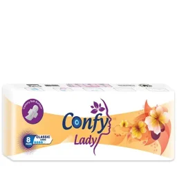 نوار بهداشتی لیدی مدل Classic Long بسته 8 عددی کانفی