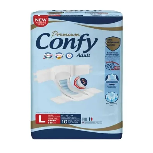 پوشک بزرگسال مدل Large بسته 10 عددی کانفی