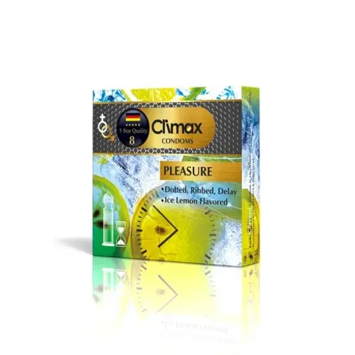 کاندوم مدل Pleasure بسته 3 عددی کلایمکس