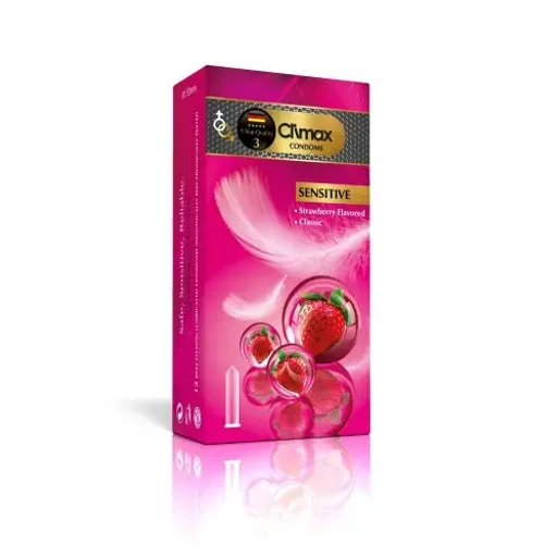 کاندوم مدل Sensitive بسته 12 عددی کلایمکس