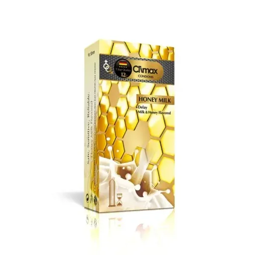 کاندوم مدل Honey Milk بسته 12 عددی کلایمکس