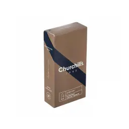 کاندوم نازک تاخیری دابل روان کننده وانیل مدل Ultra Thin بسته 12 عددی چرچیلز