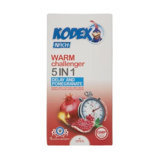 کاندوم 5 کاره گرم ساده 12 عددی کدکس