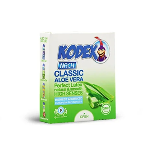 کاندوم کلاسیک حاوی آلوئهورا 3 عددی کدکس