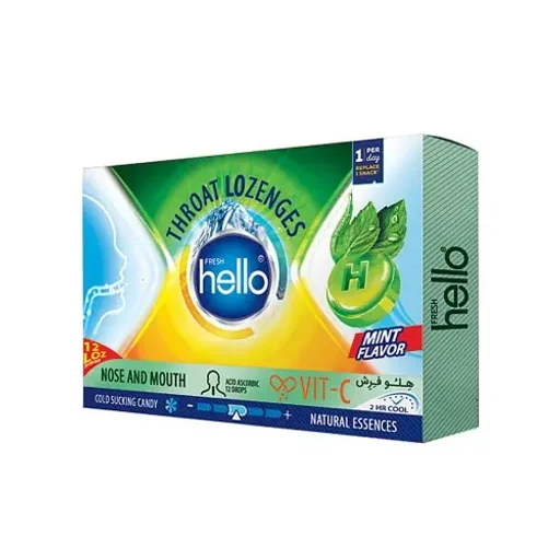 آبنبات سرد با طعم نعناع و آویشن هلو فرش