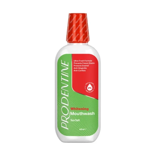 محلول دهانشویه سفیدکننده دندان مدل Whitening حجم 400 میل پرودنتین