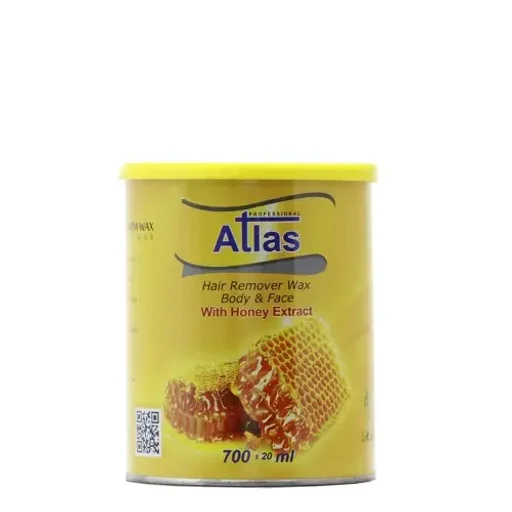 موم دائم گرم با عصاره عسل کنسروی 700 گرم اطلس