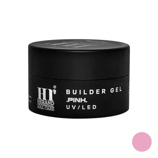 بیلدر ژل کاشت ناخن صورتی حجم 15 میل هراند