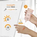 ضدآفتاب کرم پودری همراه با پرایمر SPF50 فاقد چربی بژ ابریشمی کد NW15 حجم 40 میل سان سیف