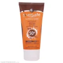 ضدآفتاب SPF50 فاقد چربی مناسب پوست چرب بدون رنگ حجم 50 میل سان سیف