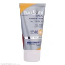 ضدآفتاب SPF40 آقایان بدون رنگ و اثر سفیدکنندگی حجم 50 میل سان سیف