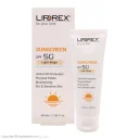 کرم ضدآفتاب SPF50 مناسب پوستهای خشک رنگی بژ روشن حجم 40 میل لیپورکس