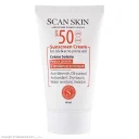 کرم ضدآفتاب SPF50 مناسب پوستهای چرب و مستعد آکنه فاقد رنگ حجم 40 میل اسکن اسکین