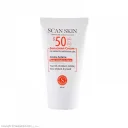 کرم ضدآفتاب SPF50 مناسب پوستهای نرمال تا مختلط فاقد رنگ حجم 40 میل اسکن اسکین